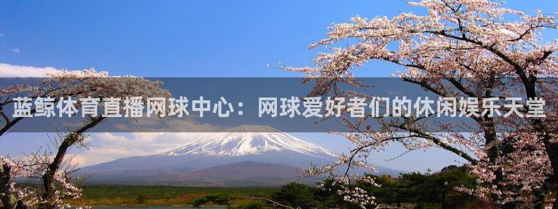 火凤直播体育直播最新赛程：蓝鲸体育直播网球中心：网球爱好者们的休闲娱乐天堂
